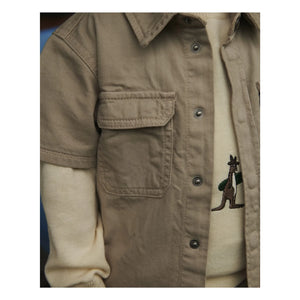 Copenhagen Colors - Safari-Hemd aus Bio-Baumwoll-Twill | Beige