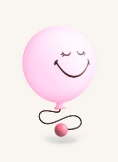 MOB - Bubbly Wandapplikation - MOB x Smiley World | Rosa