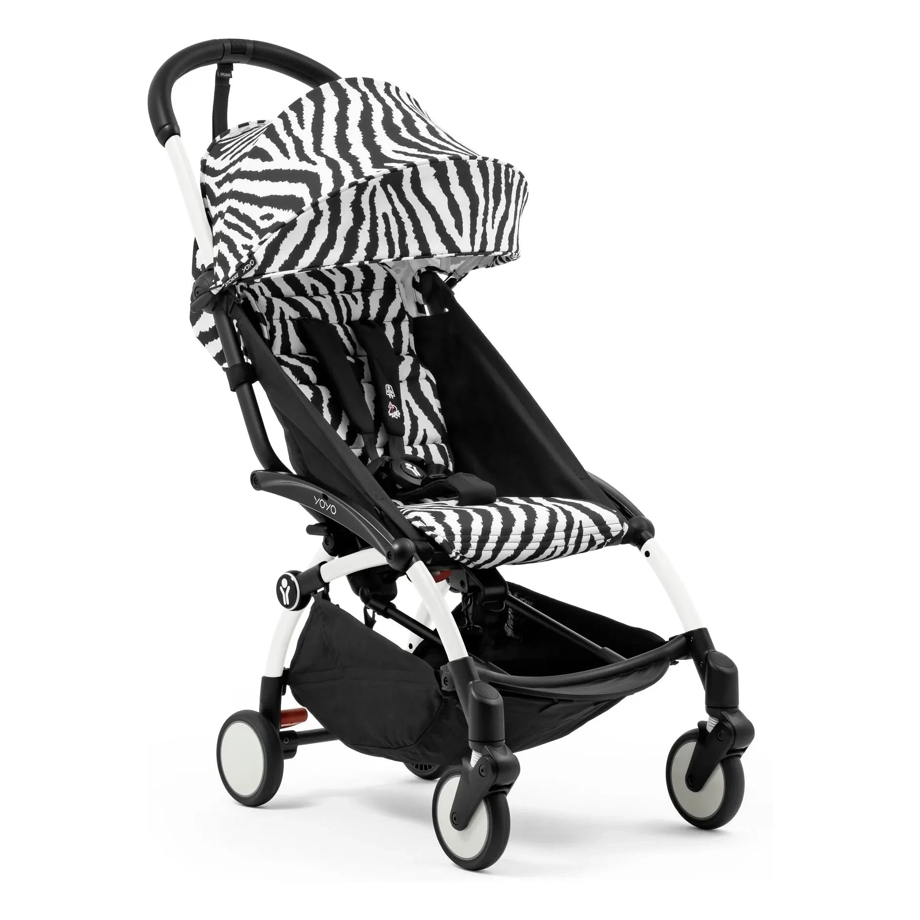 Stokke® - YOYO³ 6+ Bebek Arabası Beyaz çerçeve | Zebra