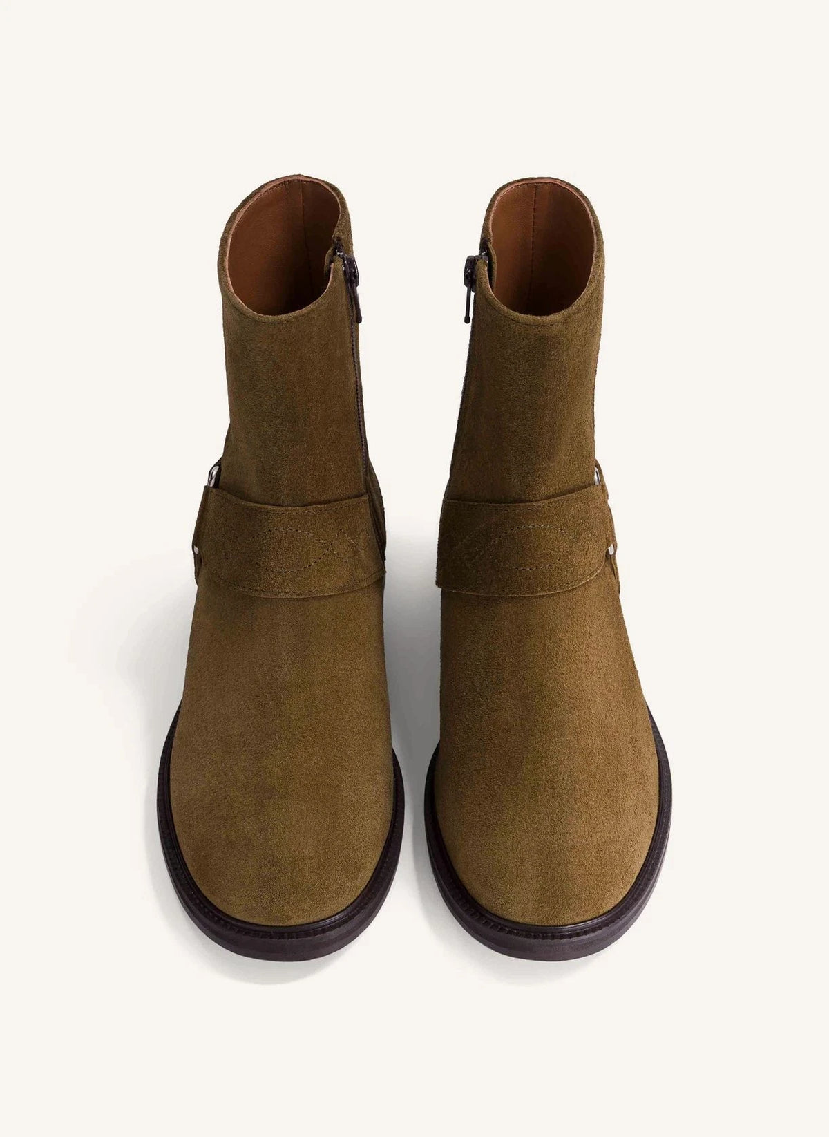 Socque Paris - Wildleder Dust Boots | Khaki