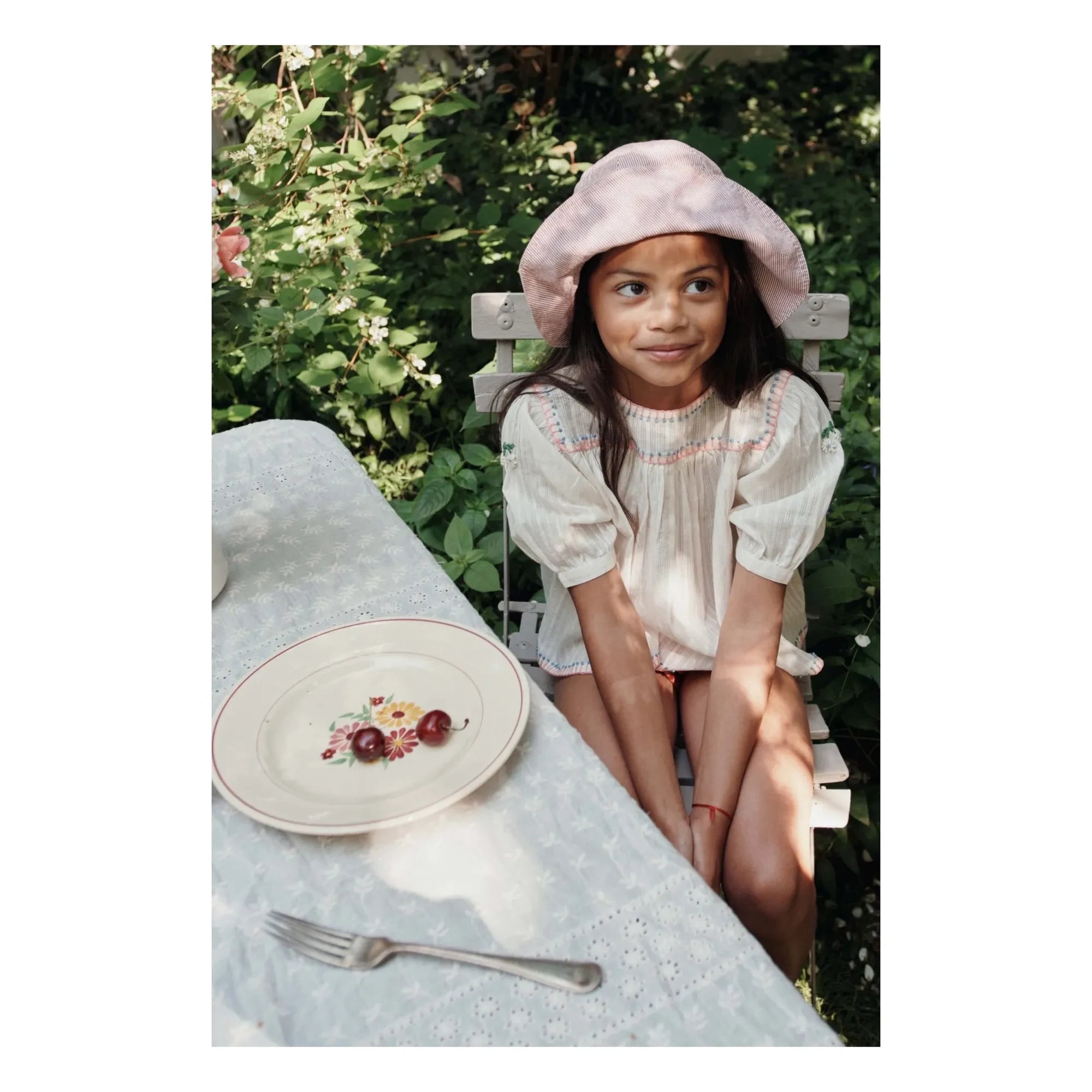 Emile et Ida – Bestickte Bluse | Creme