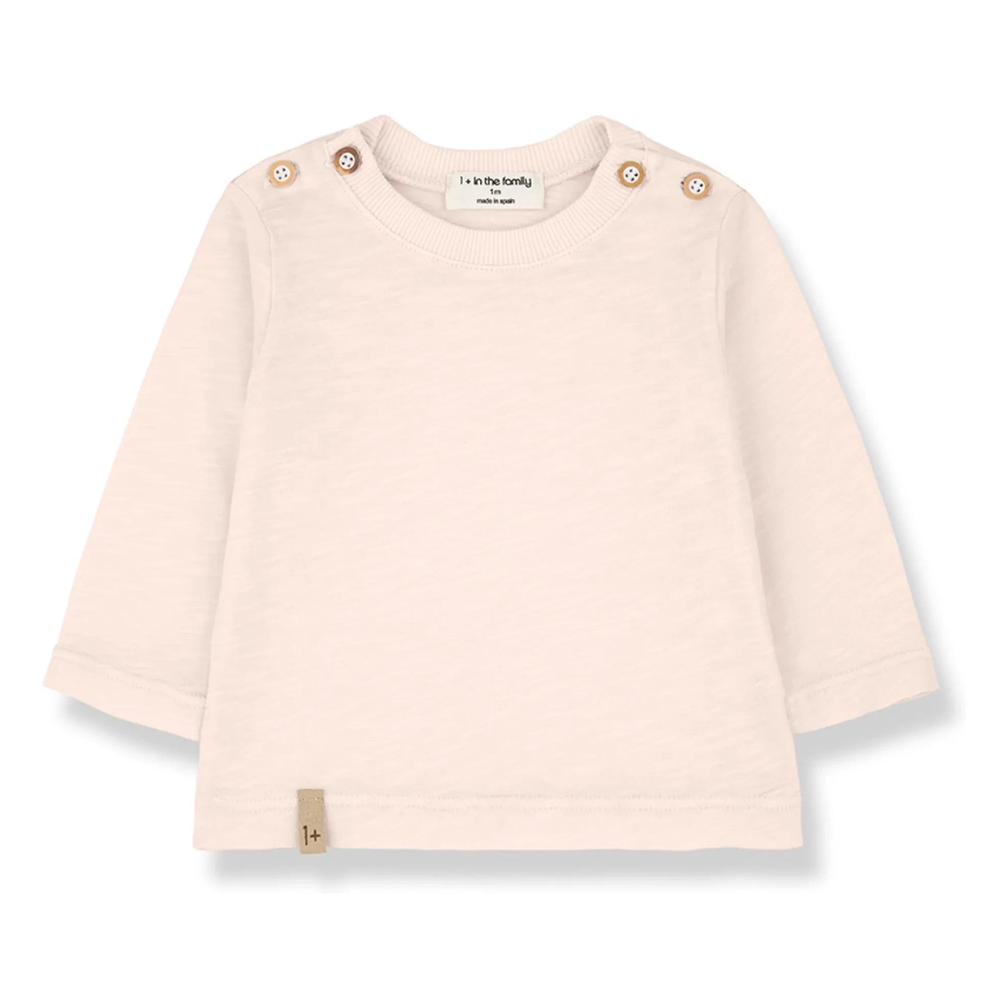 1+ in the family - Andros Chiné T-Shirt | Beige rosa
