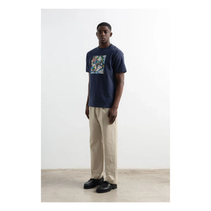 Edmmond Studios – Duck Lake Baumwoll-T-Shirt | Dunkelblau