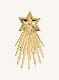 Anna + Nina - Wandschmuck zum Wünschen an einem Weihnachtsstern | Gold