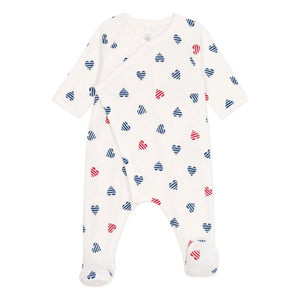 Petit Bateau - Schlafanzug aus Bio-Baumwolle Baye | Ecru