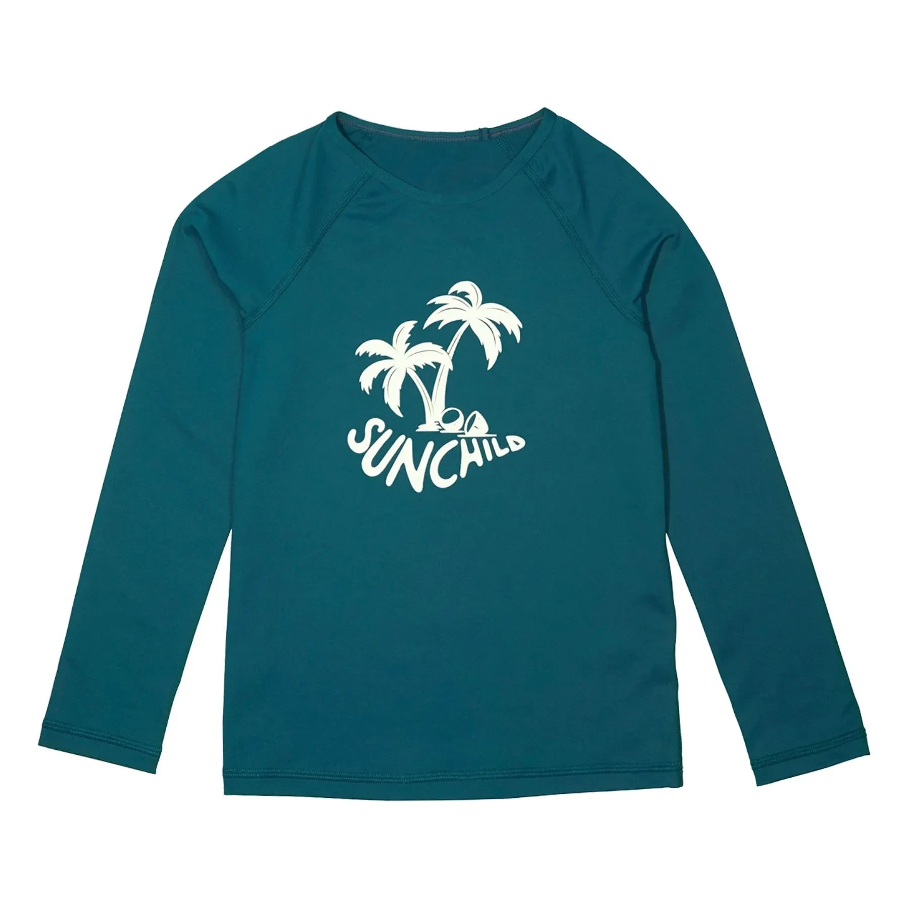 Sunchild - Saco Palmtree UV-Schutz T-Shirt | Peacock Blue