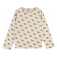 Emile et Ida - Hunde Bio-Baumwoll-T-Shirt | Ecru
