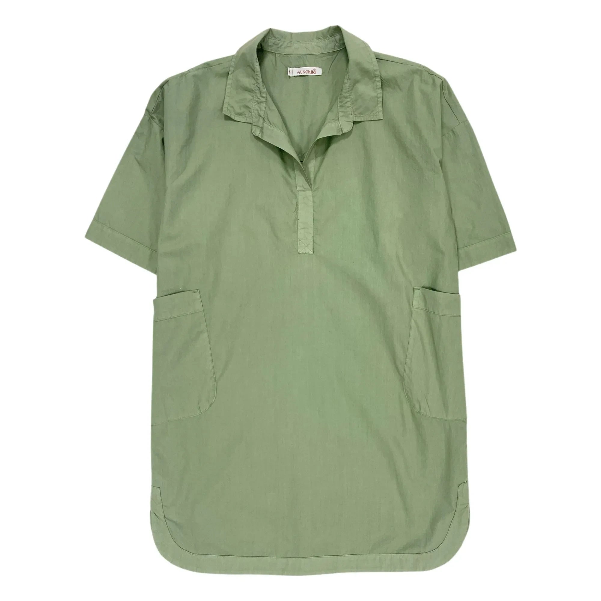 Sunchild - Cadaques Oversize Hemdblusenkleid | Salbei