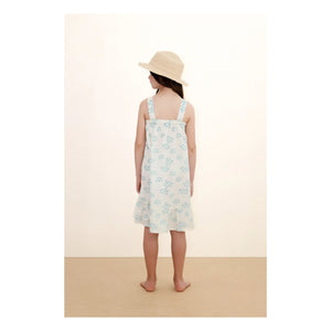 Tinycottons - Kleid mit Blumenmuster | Weiß