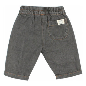 Búho - Organik Pamuklu Bebek Kot Pantolon | Denim gri