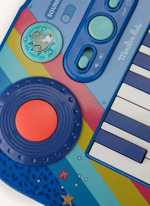 Moulin Roty - Synthesizer Klavier - Puce &amp; Pilou | Blau