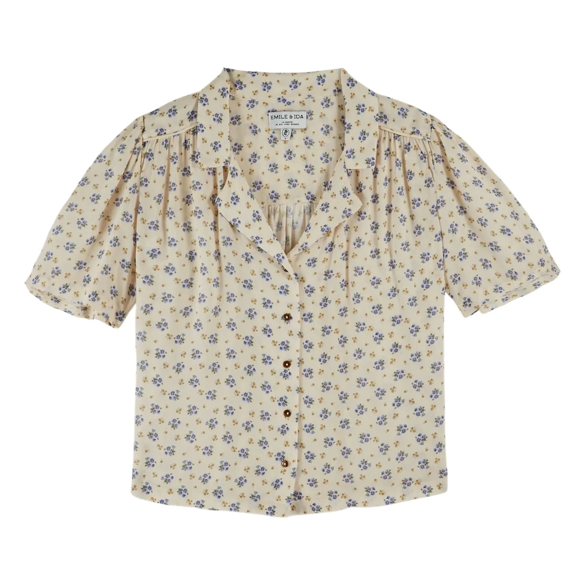 Emile et Ida - Bedruckte Bluse | Blau