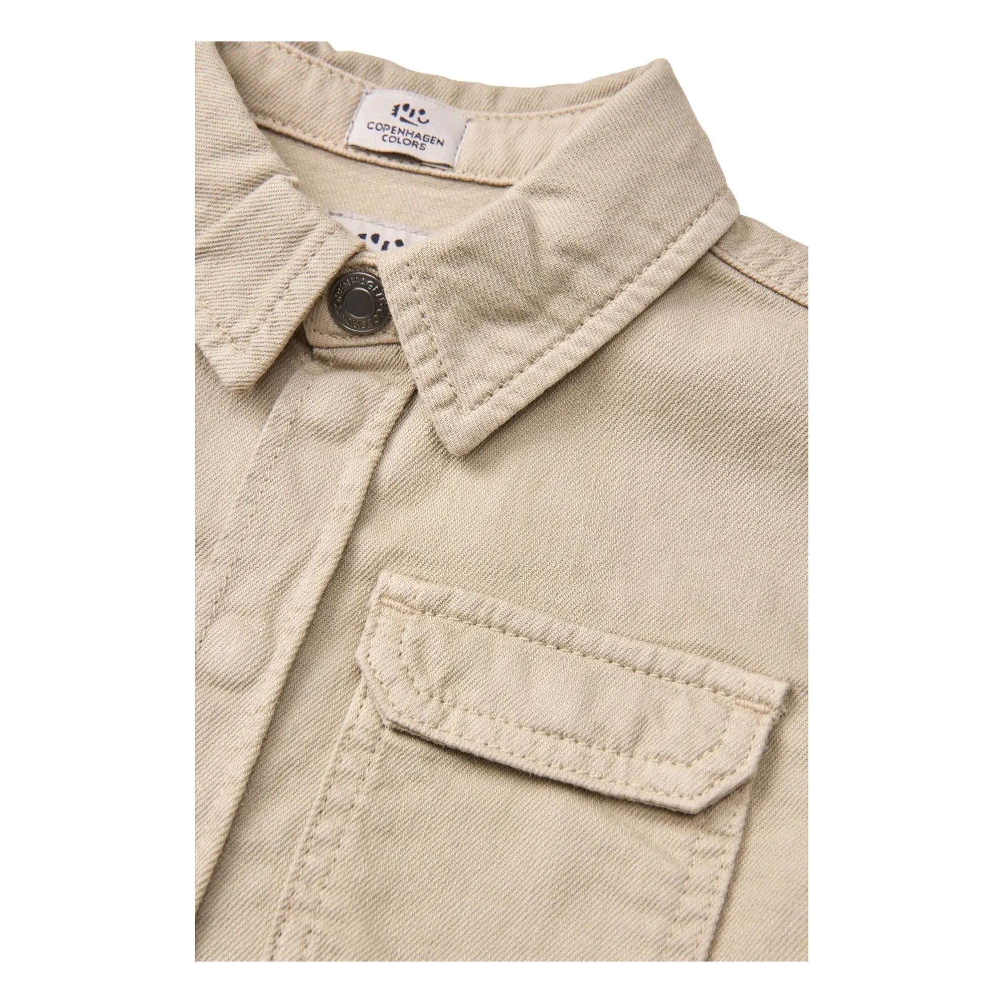 Copenhagen Colors - Safari-Hemd aus Bio-Baumwoll-Twill | Beige