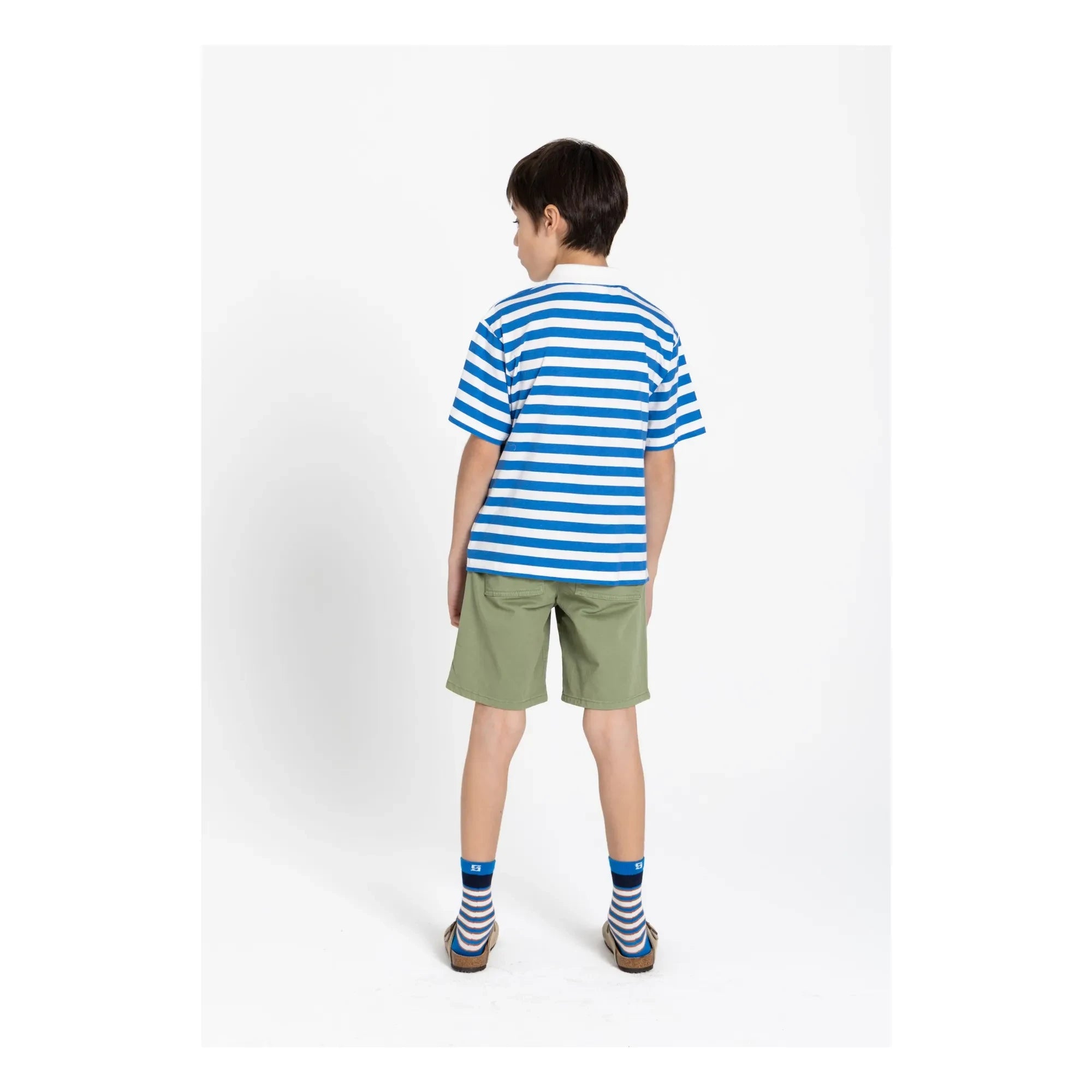 Smallable Kid - Tilo Gestreiftes Poloshirt aus Bio-Baumwolle | Königsblau