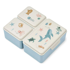 Liewood - Driss Lunchbox | Meerestiere/Sandfarben