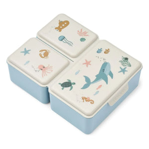 Liewood - Driss Lunchbox | Meerestiere/Sandfarben