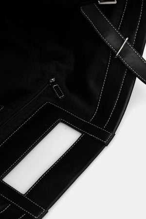 Max Mara Beachwear kadın pamuklu plaj çantası ECRU