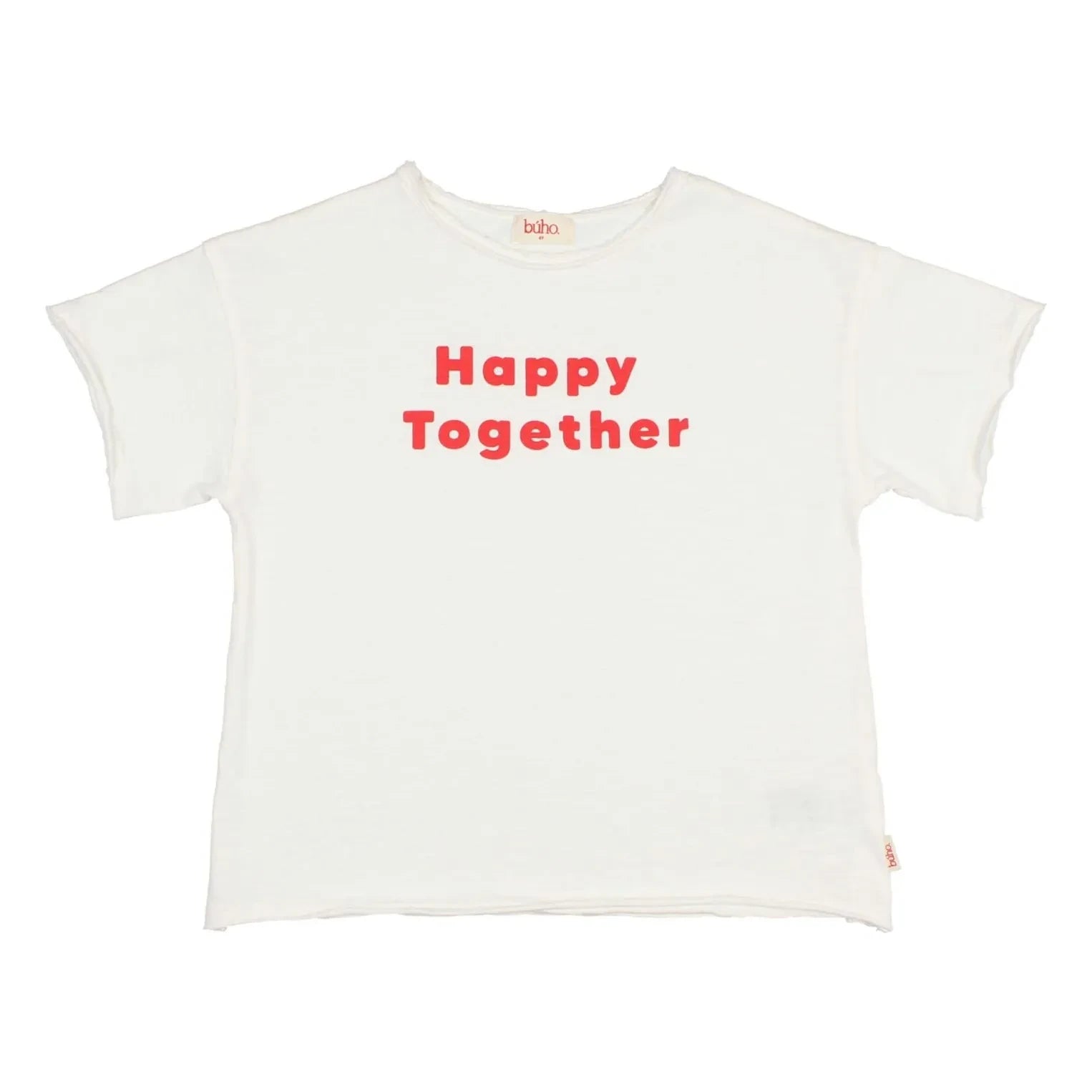 Búho - Happy Together Tişört Organik pamuk | Beyaz