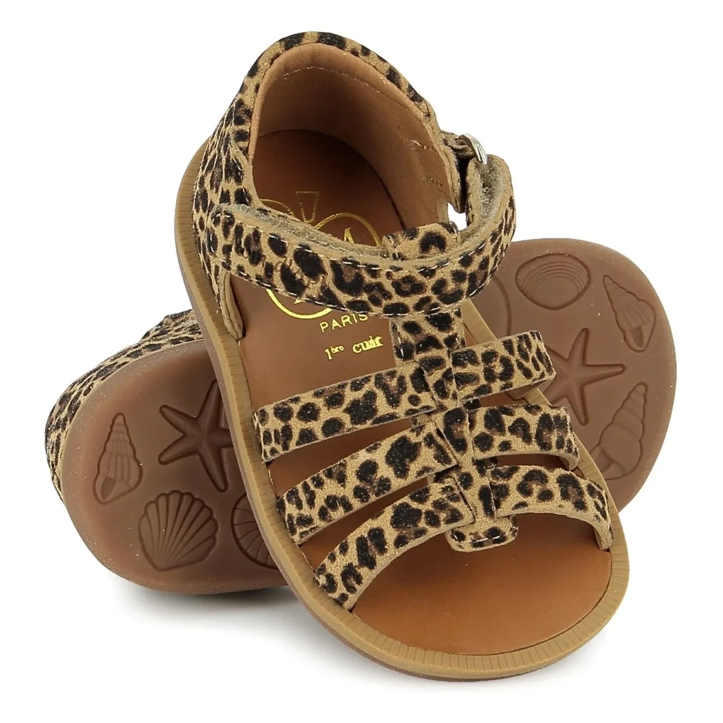 Pom d'Api - Poppy Leo-Sandalen mit Riemen | Braun
