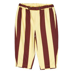 Loir - Nini Gestreifte Bio-Baumwollhose | Bordeaux