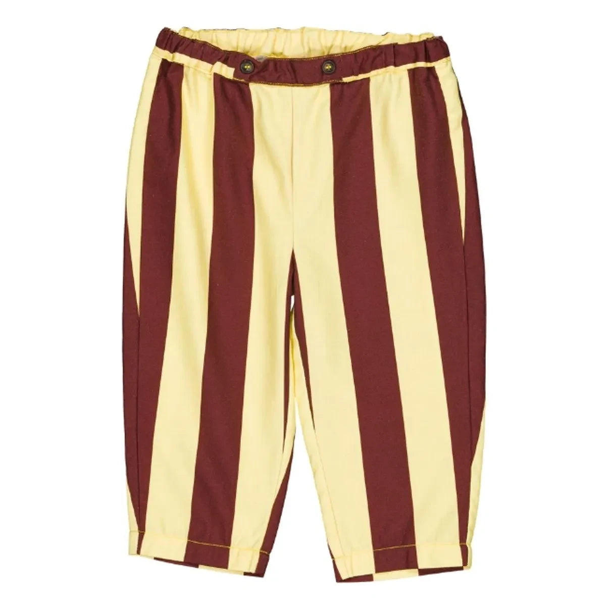 Loir - Nini Gestreifte Bio-Baumwollhose | Bordeaux