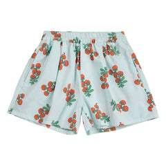 Bobo Choses - Bio-Baumwollshorts mit Tomaten | Hellblau