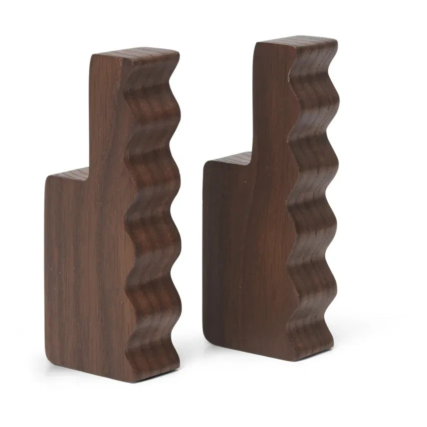 Ferm Living - Unda Garderobenhaken - 2er-Set | Braun