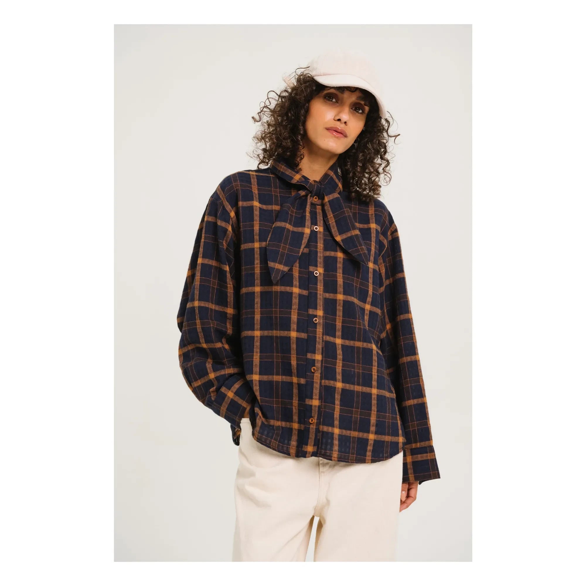 Sacrécoeur - Charlie scarf shirt | Lacivert