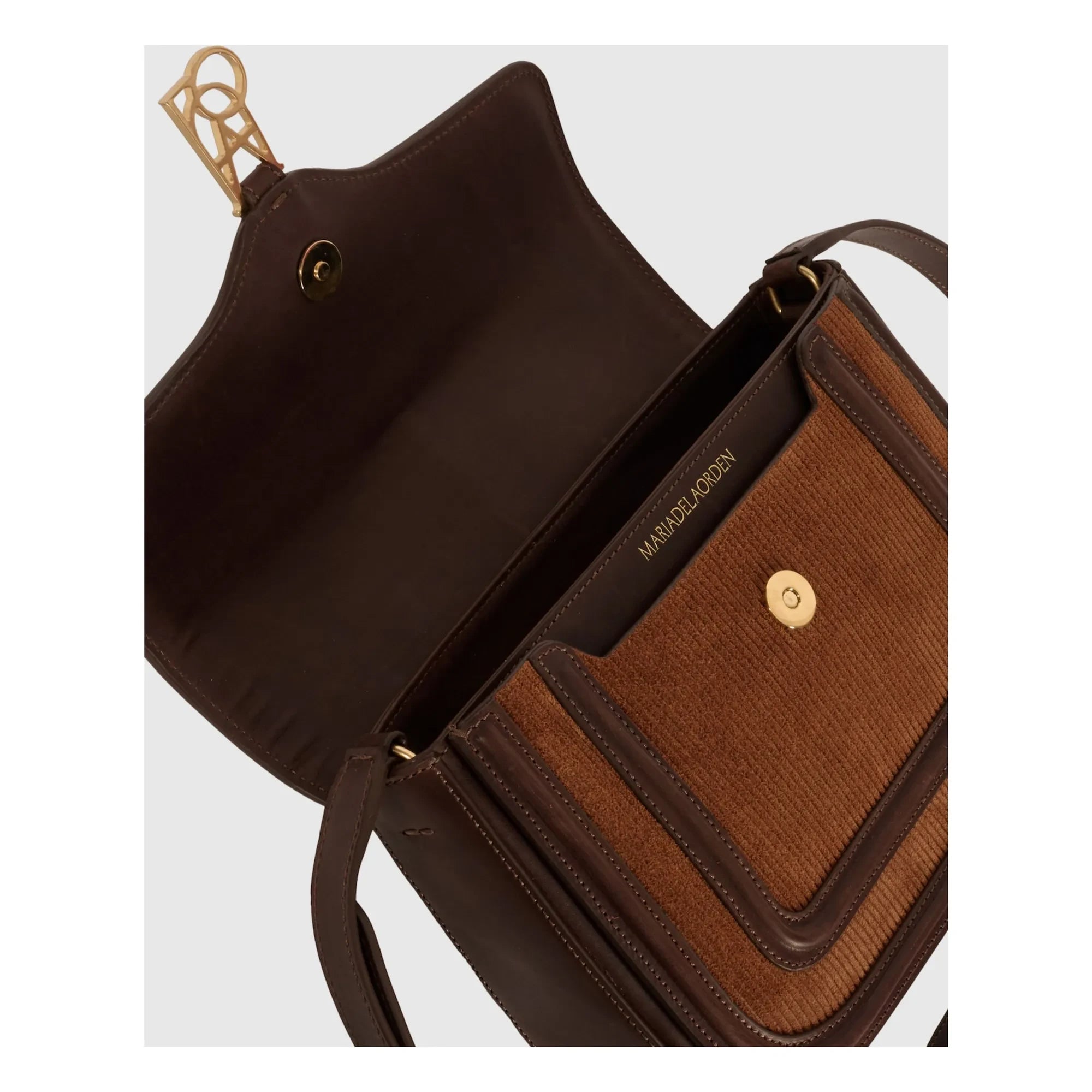 Maria de la Orden - Noah Tasche aus Samt und Leder | Camel