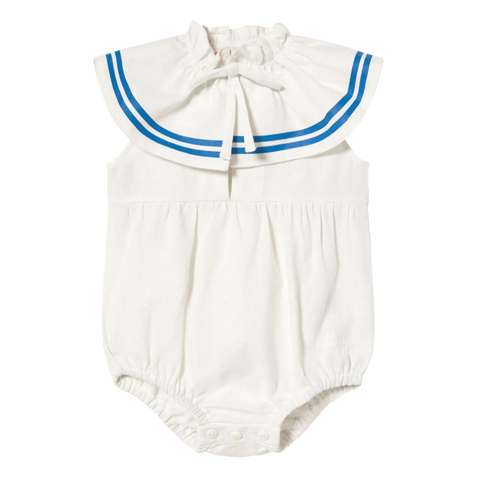 Tinycottons - Leinen-Rüschen-Body | Weiß