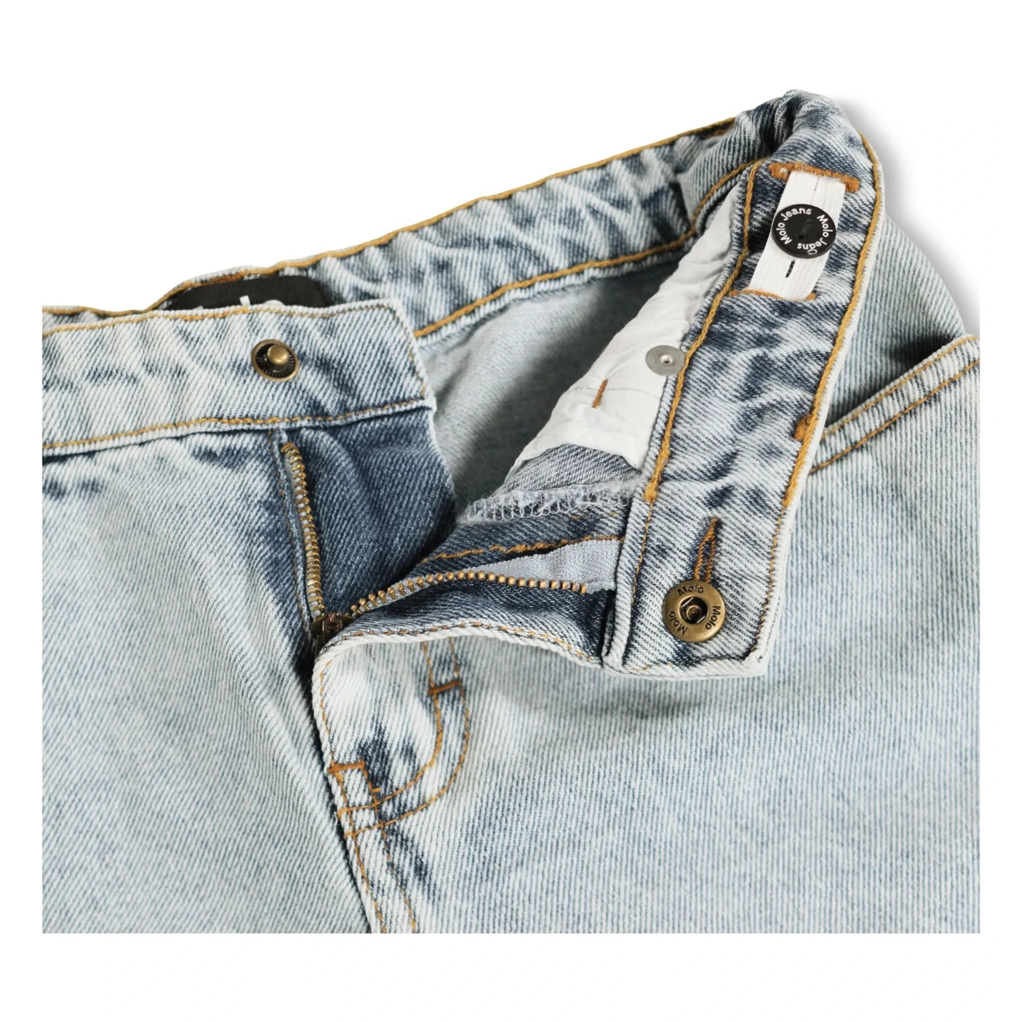 Molo - Jeans-Bermuda mit Kunstmuster aus Bio-Baumwolle | Hellblau