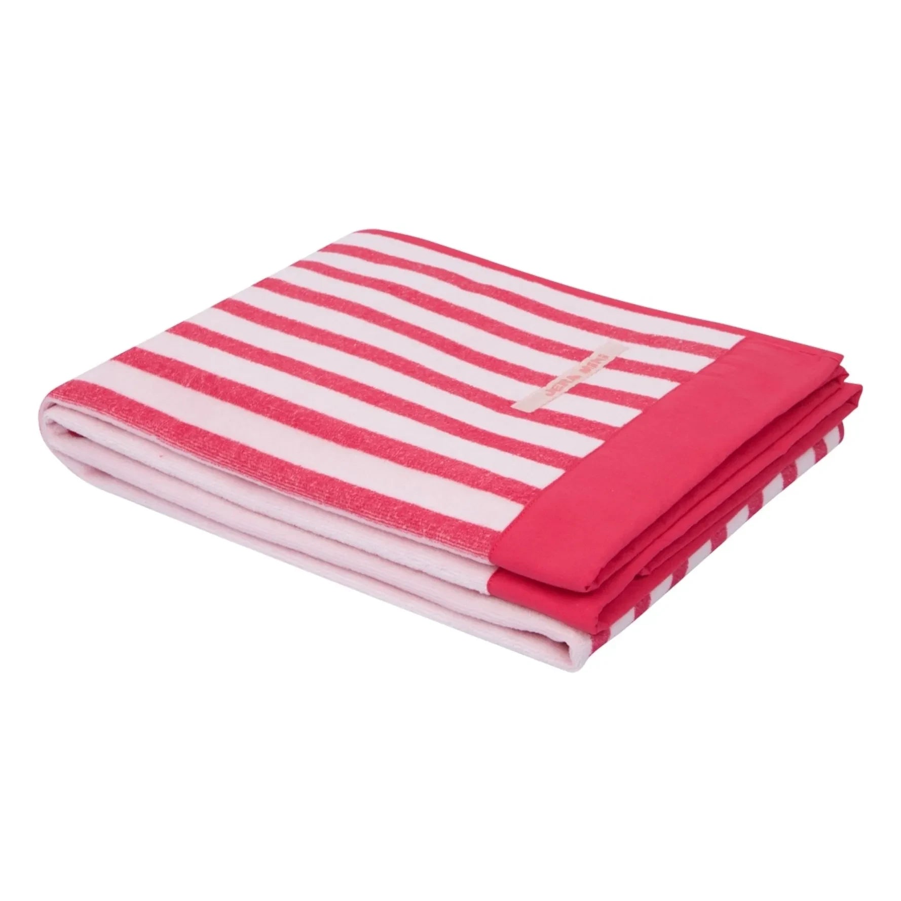 Jera Mini - Gestreiftes Strandtuch | Rosa