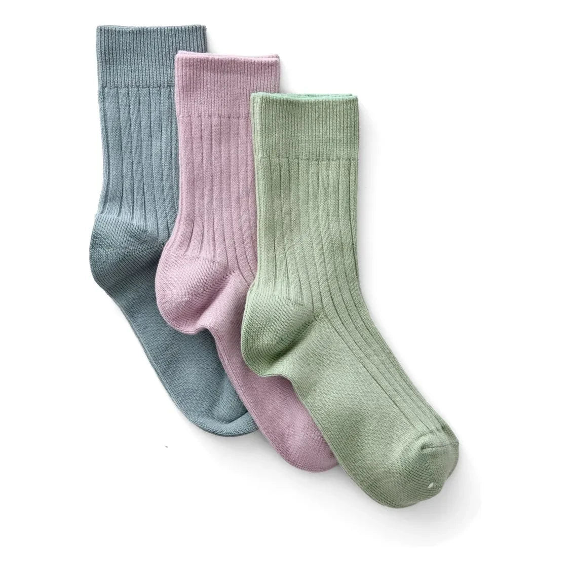 Soor Ploom – 3er-Pack gerippte Socken | Eisblau