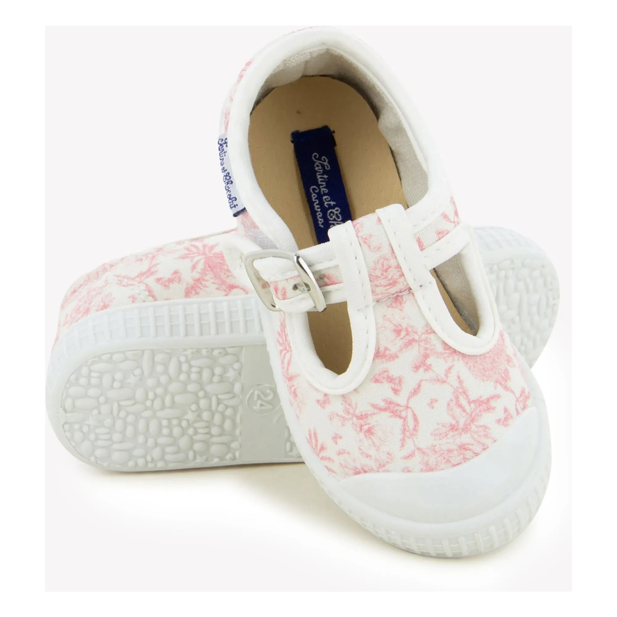 Tartine et Chocolat - Canvas Babyschuhe | Hellrosa