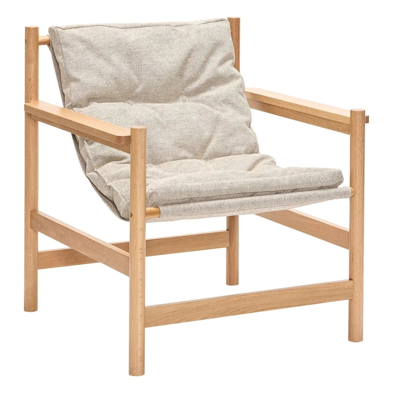 Hübsch - Heritage Sessel mit Fußhocker | Beige