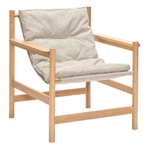 Hübsch - Heritage Sessel mit Fußhocker | Beige