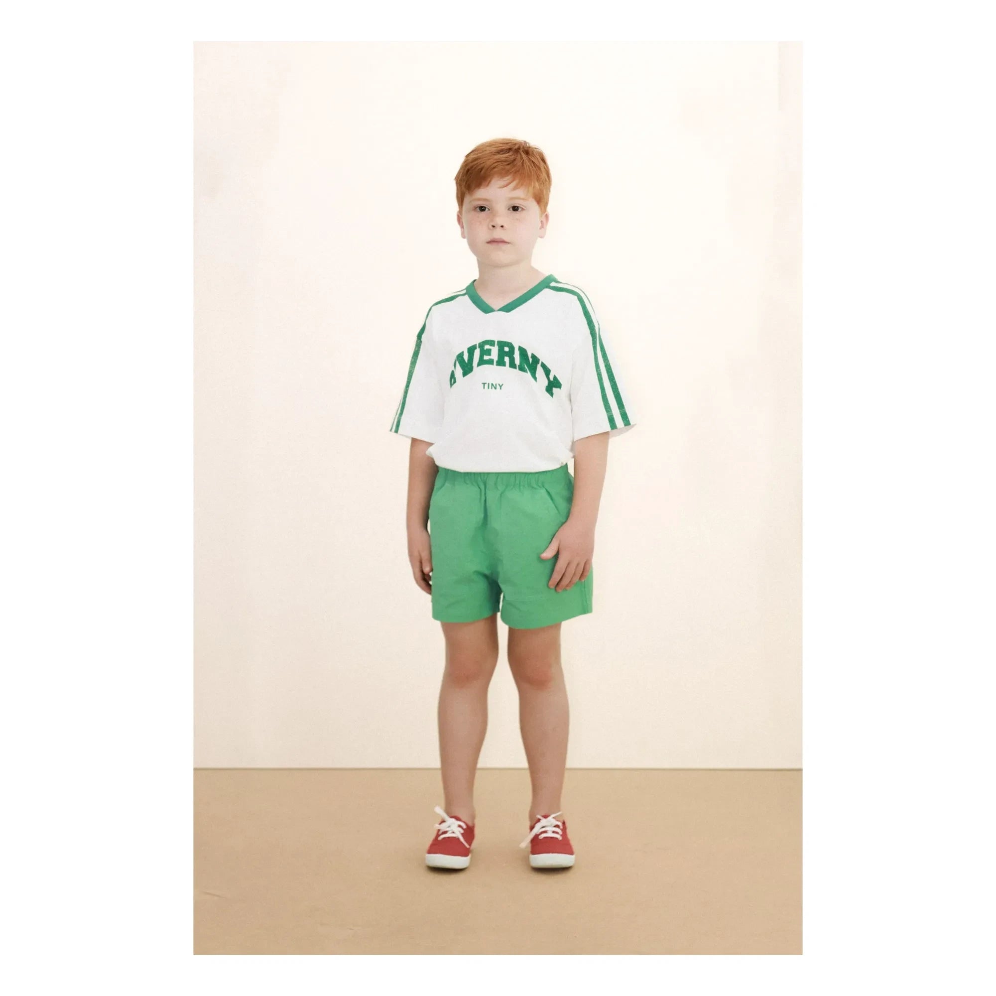 Tinycottons - Giverny Bio-Baumwoll Kontrast T-Shirt | Weiß