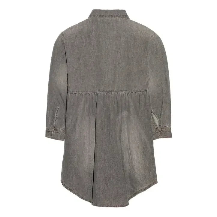 Finger in the nose - Darlin Denim Kleid | Denim grau