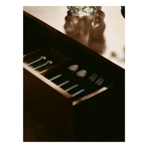 Ferm Living - FSC Blur Storage ahşap çekmeceli sehpa | Koyu ahşap