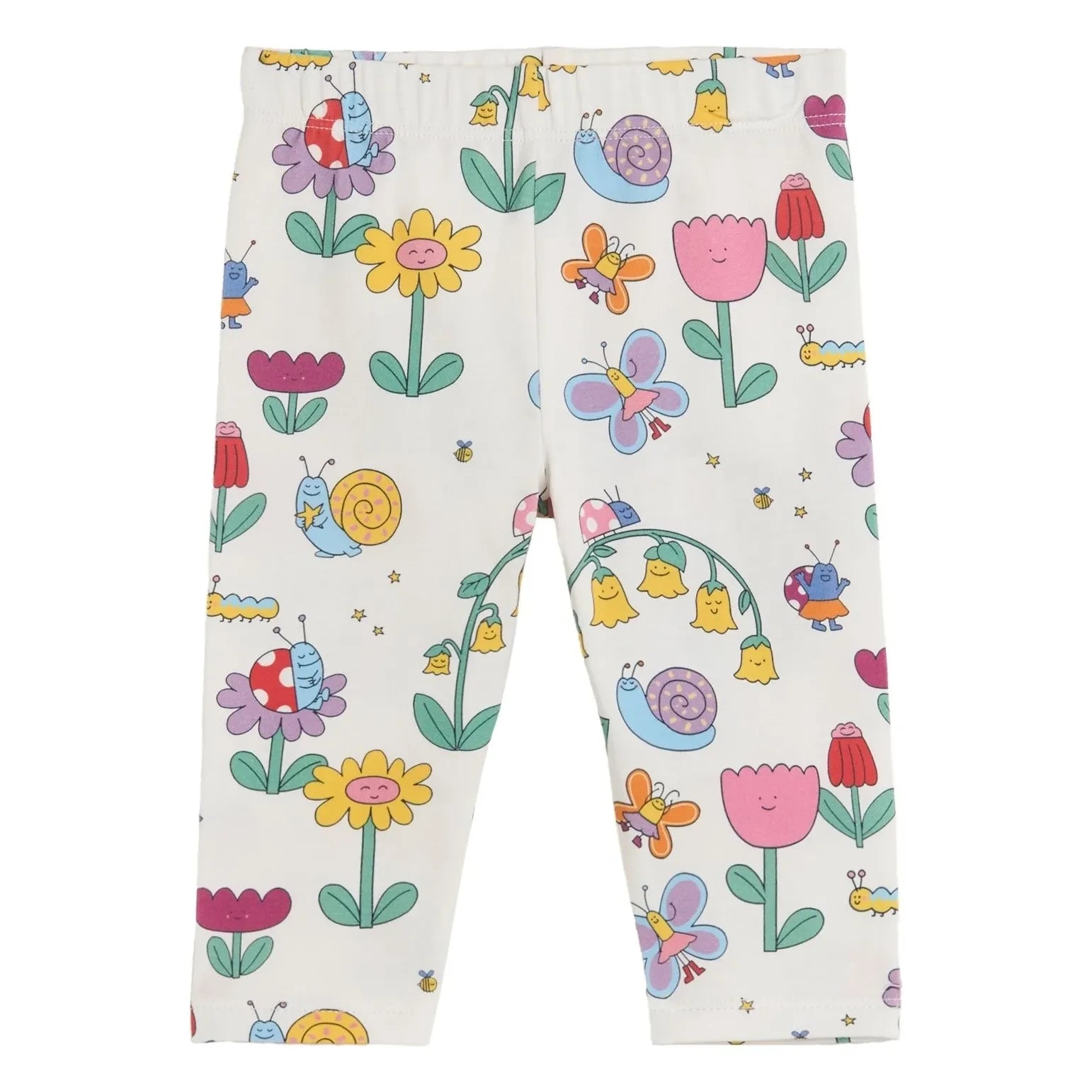 Stella McCartney Kids - Leggings aus Bio-Baumwolle | Elfenbein