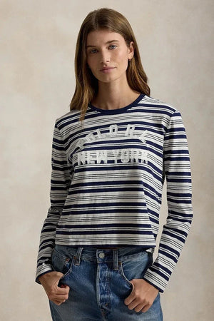 Polo Ralph Lauren kadın pamuk uzun kollu bluz