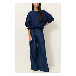 Sessùn - Chebbi Baumwoll-Sweatshirt | Marineblau