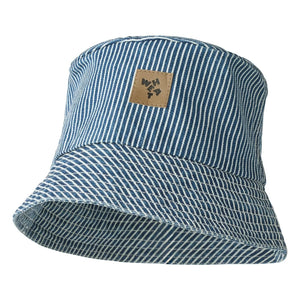 Wheat - Bob Charlie Gestreifte Bio-Baumwolle | Blau