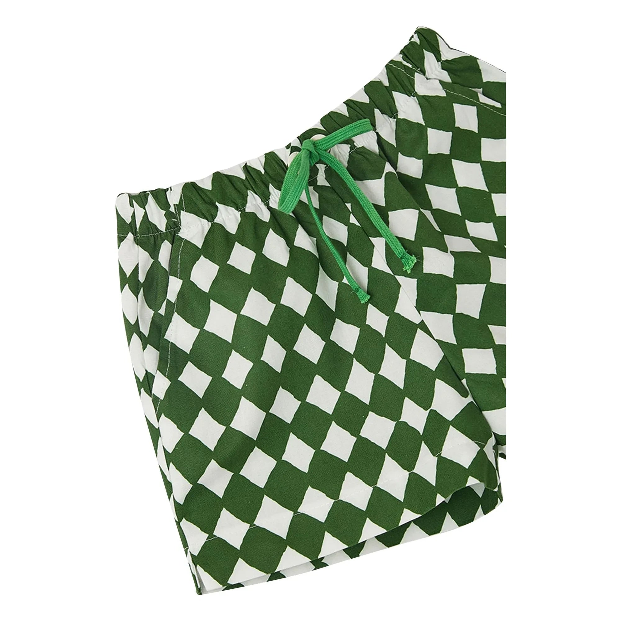 Fabula - Damier Kordel kurz | Grün