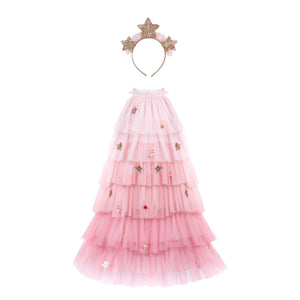 Great Pretenders – Weihnachtsbaumkleid mit Stirnband | Rosa