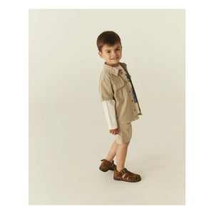 Copenhagen Colors - Safari-Hemd aus Bio-Baumwoll-Twill | Beige