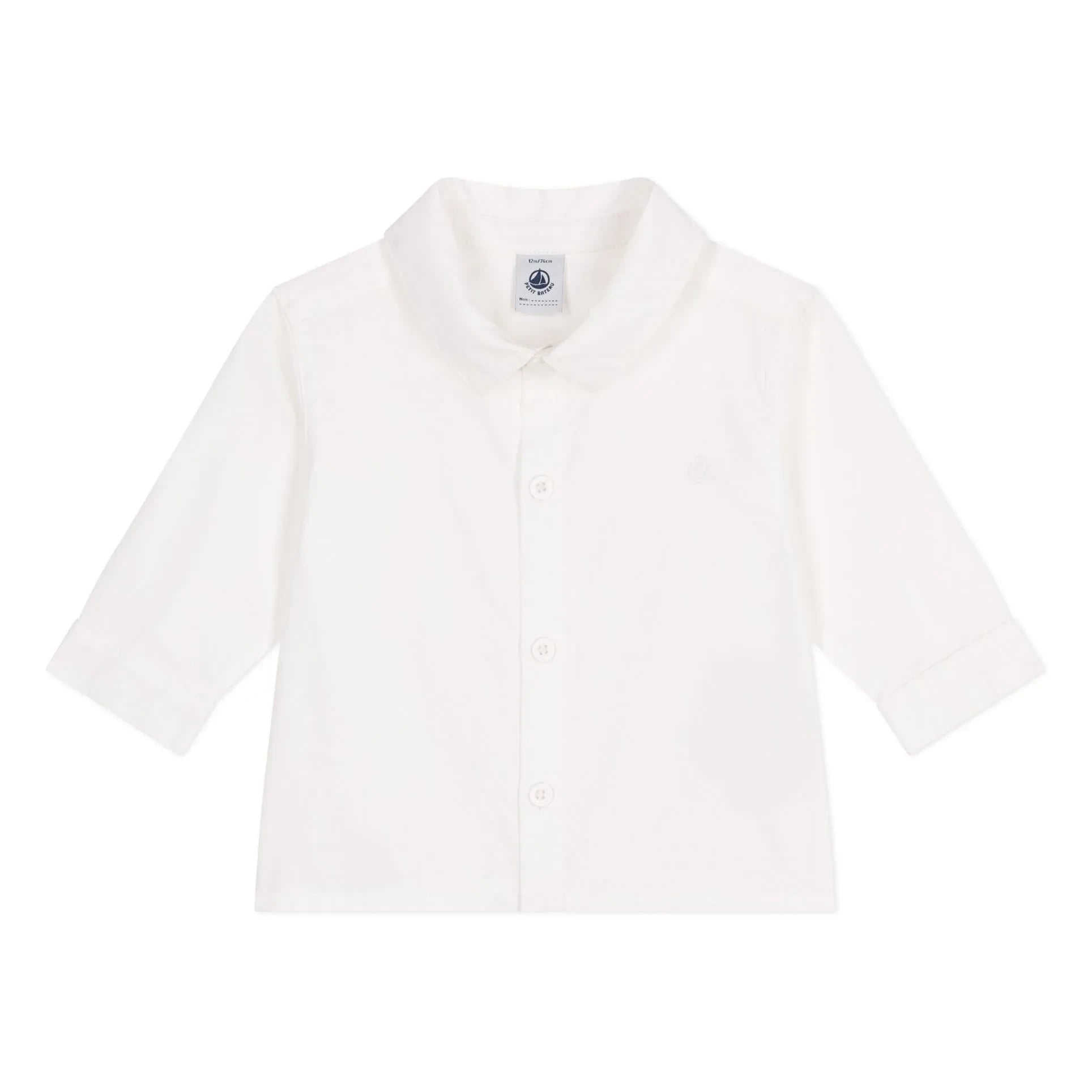 Petit Bateau - Taufhemd aus Bio-Baumwolle | Weiß