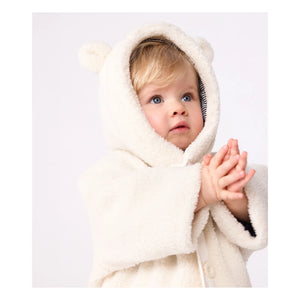 Petit Bateau - Sherpa-Ohrringe mit Ohren | Ecru