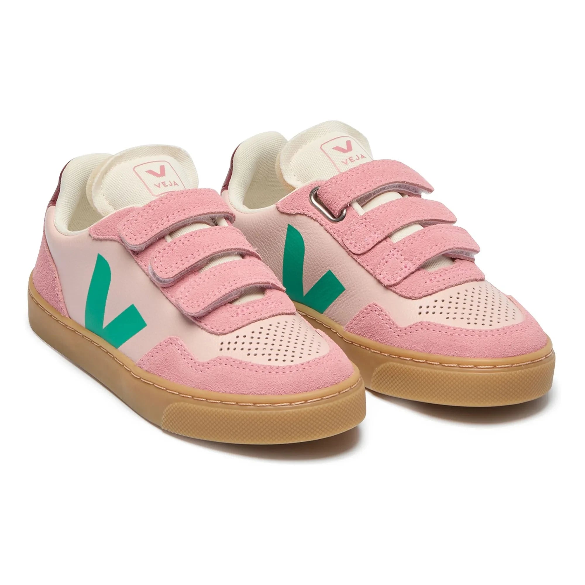 Veja - Kratzer an den Sneakern Small V-90 Leder O.T. | Rosa