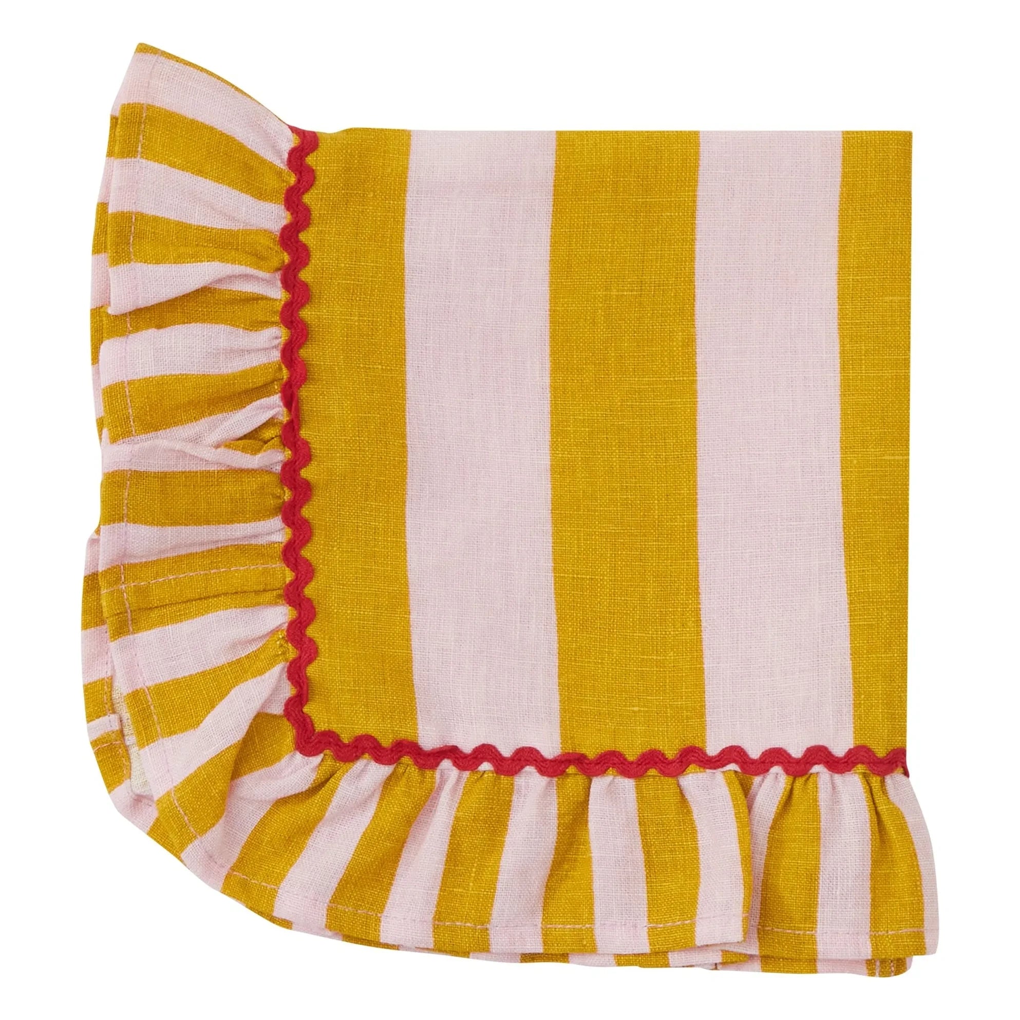 Bitossi - Gestreiftes Handtuch | Senf